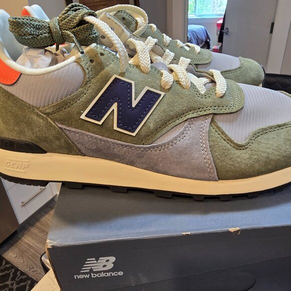 New Balance 475 X AURALEE Dark Olivine Raincloud U475BA Men's Size 9.5 NEW - Picture 6 of 10